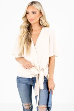 Sweet Success Wrap Top -Outlet Bella Ella Boutique Store Sweet Success Cream Top Front 7b0f9494 ff06 4234 9b5a 4b8b0b2dd4ea 5000x