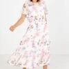 Sweet Surrender White Floral Midi Dress 1 Sweet Surrender White Floral Midi Dress -Outlet Bella Ella Boutique Store Sweet Surrender White Dress Front 5000x