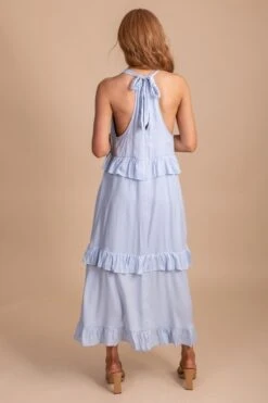 Sweet Tide Tiered Maxi Dress -Outlet Bella Ella Boutique Store SweetTideTieredMaxiDressback 5000x