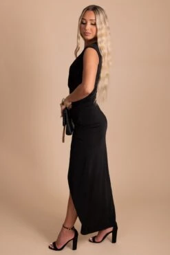 Take Me Out Maxi Dress -Outlet Bella Ella Boutique Store TakeMeOut Black Maxi Dress 3 5000x