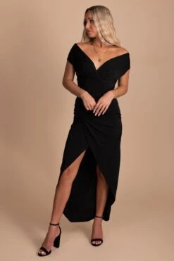 Take Me Out Maxi Dress -Outlet Bella Ella Boutique Store TakeMeOut Black Maxi Dress 5 5000x