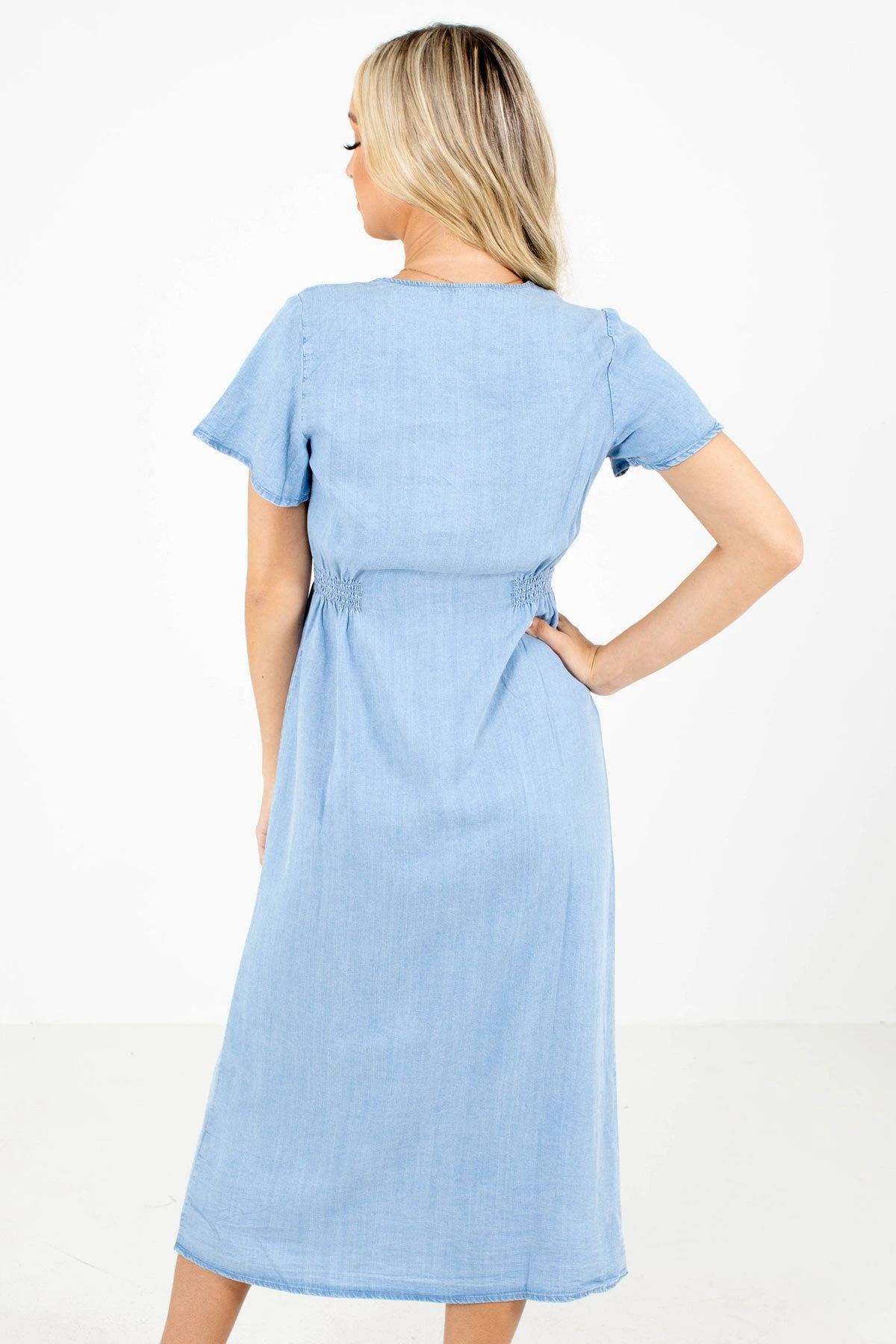 Talk Of The Town Blue Midi Dress 4 Talk Of The Town Blue Midi Dress - Image 2