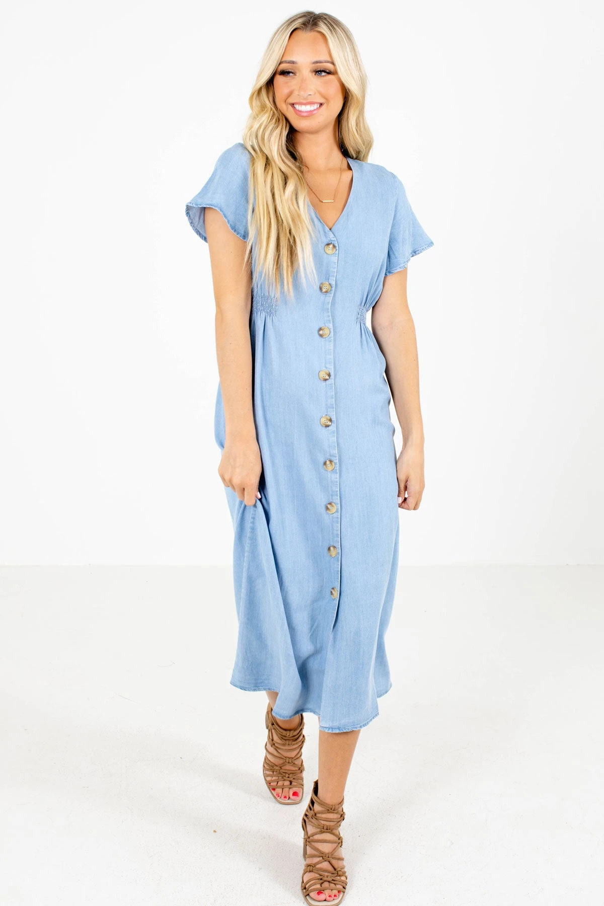 Talk Of The Town Blue Midi Dress 7 Talk Of The Town Blue Midi Dress - Image 5