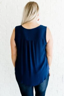 Unforgettable Style Navy Knot Top 11 Unforgettable Style Navy Knot Top -Outlet Bella Ella Boutique Store Unforgettable Style Navy Knot Top Back 5000x