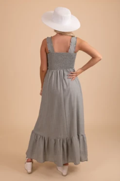 Whimsical Love Tiered Maxi Dress -Outlet Bella Ella Boutique Store WhimsicalLoveTieredMaxiDress Back 5000x