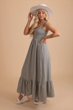 Whimsical Love Tiered Maxi Dress -Outlet Bella Ella Boutique Store WhimsicalLoveTieredMaxiDress Side 5000x