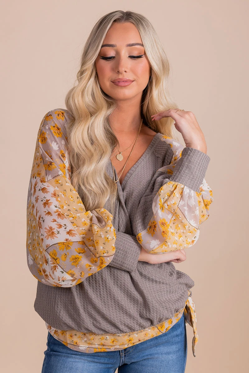 Marigold Medley Faux Wrap Top 12 Marigold Medley Faux Wrap Top - Image 10