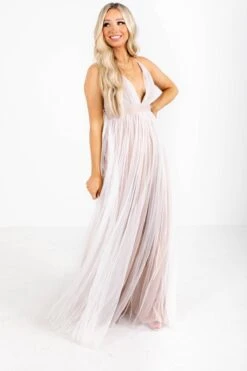 At The Gala Maxi Dress - Light Pink -Outlet Bella Ella Boutique Store atthegalafront2 5000x