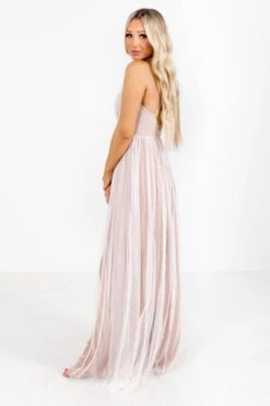 At The Gala Maxi Dress - Light Pink -Outlet Bella Ella Boutique Store atthegalaside 5000x