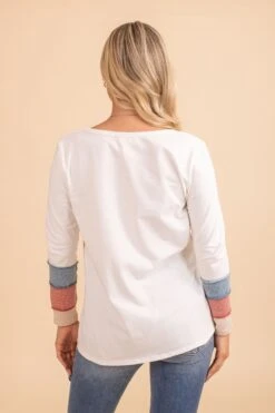 True To Self Color Blocked Striped Top 11 True To Self Color Blocked Striped Top -Outlet Bella Ella Boutique Store back 7df2fb45 fb6b 4c73 b13c 80300d6364fb 5000x