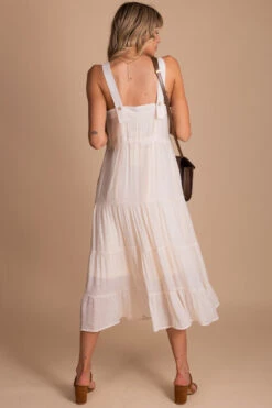 Fresh Start Maxi Dress - Off White -Outlet Bella Ella Boutique Store back b56a7156 1a56 4295 a1ba c1f45928e4c1 5000x
