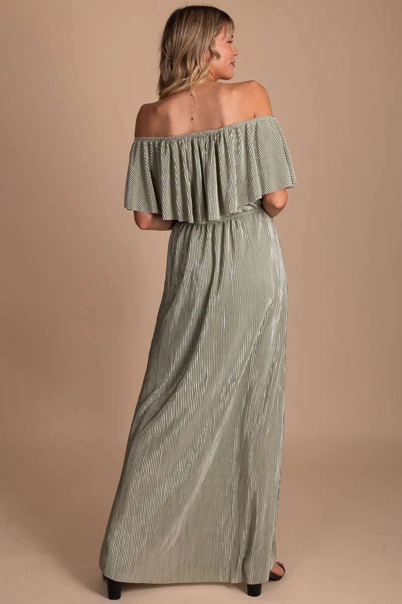 Slow Dancing Ribbed Off Shoulder Maxi Dress 17 Slow Dancing Ribbed Off Shoulder Maxi Dress - Image 15