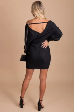 Changing Seasons Mini Sweater Dress 13 Changing Seasons Mini Sweater Dress -Outlet Bella Ella Boutique Store black back 21e874e0 93e8 4dec 89b7 efc3d65e655b 5000x