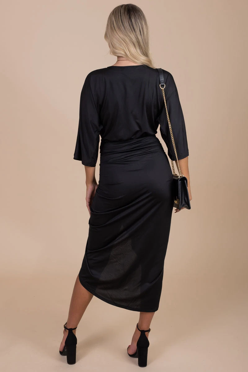 Just A Crush Ruched Midi Dress 6 Just A Crush Ruched Midi Dress - Image 4