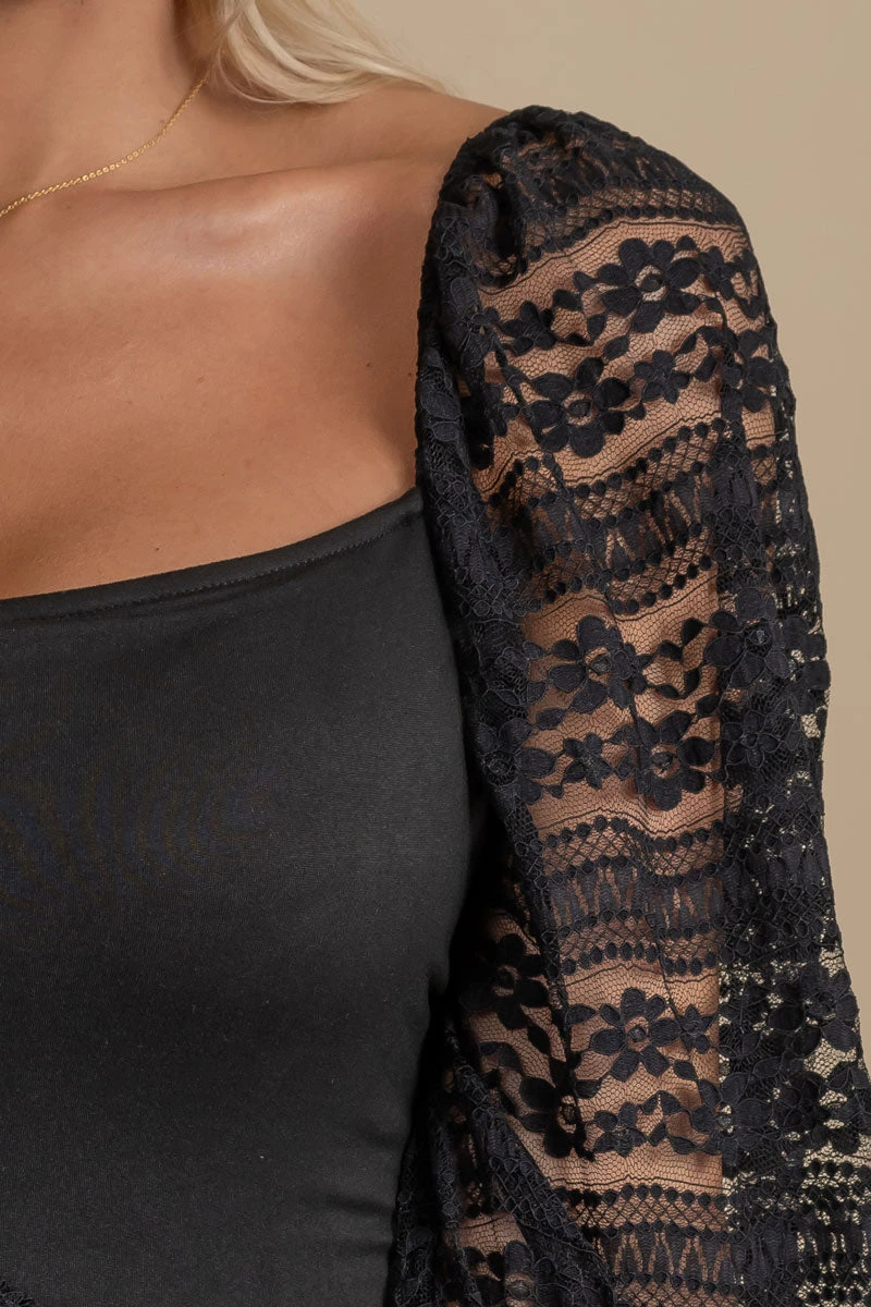 Now And Forever Lace Sleeve Mini Dress 5 Now And Forever Lace Sleeve Mini Dress - Image 3