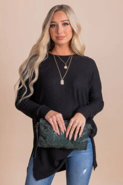 Life Goes On Long Sleeve Waffle Top 25 Life Goes On Long Sleeve Waffle Top -Outlet Bella Ella Boutique Store black front 427b3392 45c1 4c8f a5c4 35bcb5117c18 5000x