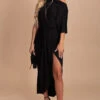 Show Off One-Shoulder Midi Dress 1 Show Off One-Shoulder Midi Dress -Outlet Bella Ella Boutique Store black front d6bbf05b fd78 4557 9a27 e4909d4cdc88 5000x