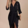 Just A Crush Ruched Midi Dress -Outlet Bella Ella Boutique Store black main b307a5b5 75d2 4efd 97ac e42a22844d48 5000x