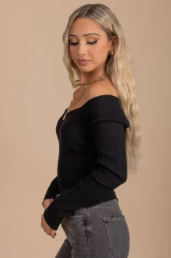 Confidently Lost Long Sleeve Top 20 Confidently Lost Long Sleeve Top -Outlet Bella Ella Boutique Store black side 223f4a0b c91a 415b 897a 9bd8585cbafa 5000x