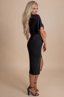 Dress To Impress Ruched Midi Dress 19 Dress To Impress Ruched Midi Dress -Outlet Bella Ella Boutique Store black side 3b2cc696 d31d 45a4 9358 323a94cd246a 5000x