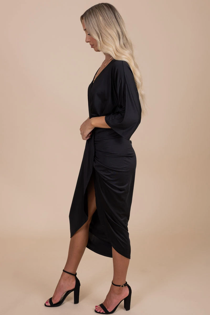Just A Crush Ruched Midi Dress 4 Just A Crush Ruched Midi Dress - Image 2