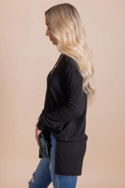 Life Goes On Long Sleeve Waffle Top 26 Life Goes On Long Sleeve Waffle Top -Outlet Bella Ella Boutique Store black side baf21740 7425 4c2c ad16 aab03bd3537b 5000x