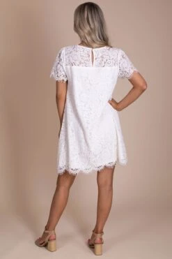 Blissful Moments Lace Mini Dress - Off White 11 Blissful Moments Lace Mini Dress - Off White -Outlet Bella Ella Boutique Store blissful moments back 5000x