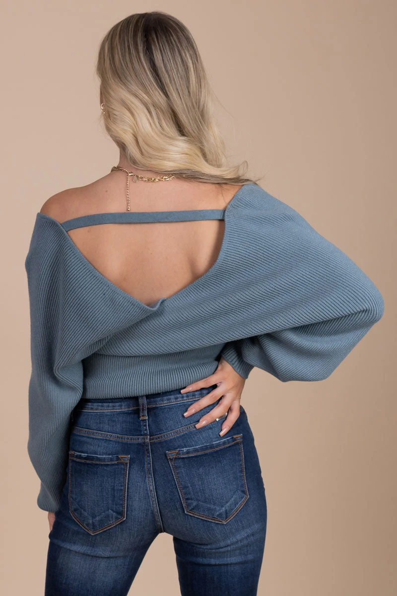 Fall Fondness Long Sleeve Wrap Sweater 6 Fall Fondness Long Sleeve Wrap Sweater - Image 4