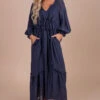 My Favorite Hello Long Sleeve Maxi Dress -Outlet Bella Ella Boutique Store blue main 7061e746 66dd 4406 9136 f294c4b2e598 5000x