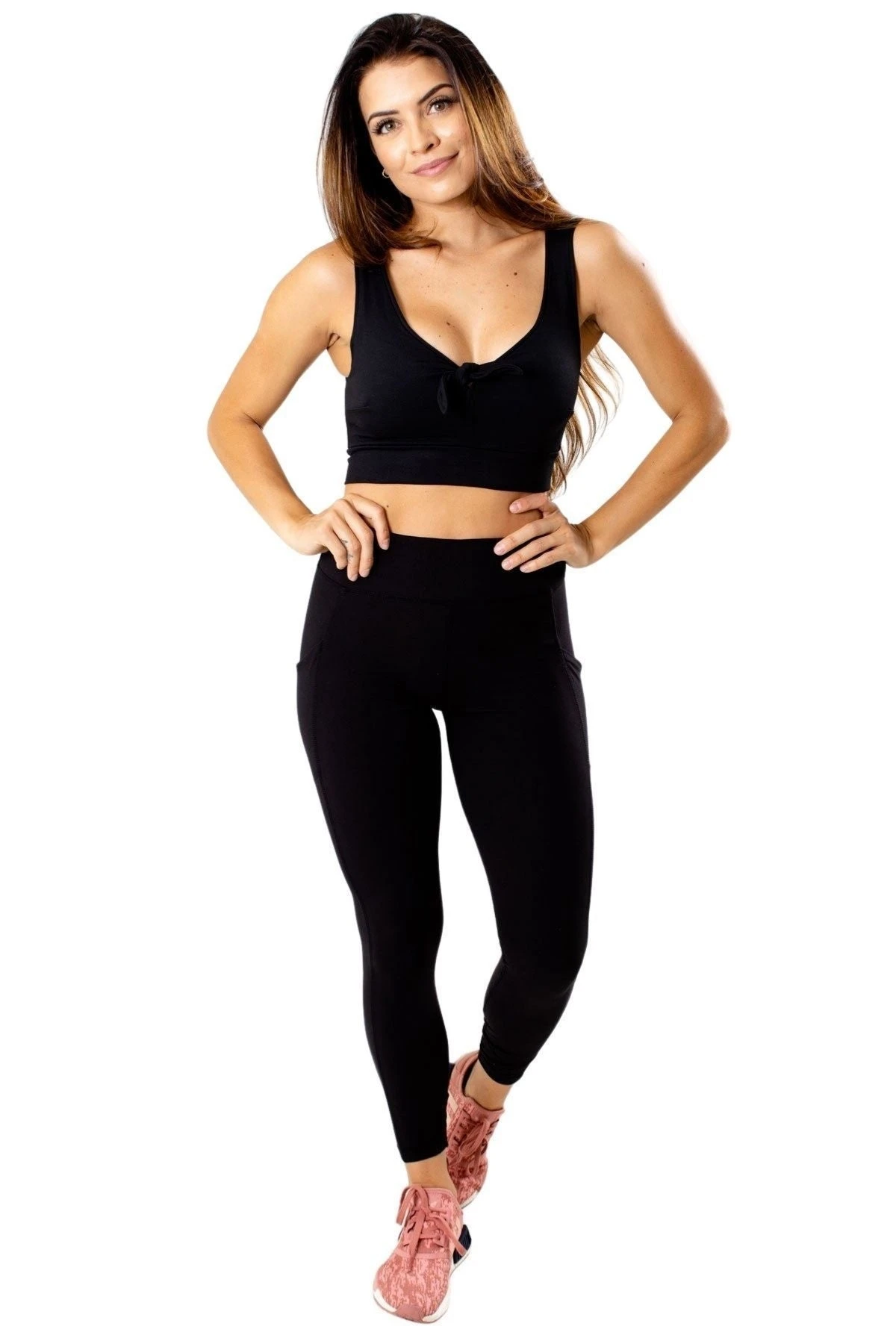 Tie Front Longline Sports Bra 6 Tie Front Longline Sports Bra - Image 4