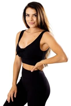 Tie Front Longline Sports Bra 12 Tie Front Longline Sports Bra -Outlet Bella Ella Boutique Store bra4 5000x