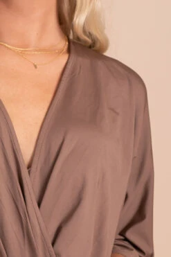 Just A Crush Ruched Midi Dress 39 Just A Crush Ruched Midi Dress -Outlet Bella Ella Boutique Store brown detail 48180495 630c 4070 86e8 02b953519fb5 5000x