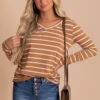 Everything You Need Burgundy Striped Top 1 Everything You Need Burgundy Striped Top -Outlet Bella Ella Boutique Store brown main 784dacbf a4f2 476b 9a58 b8f830a210fd 5000x