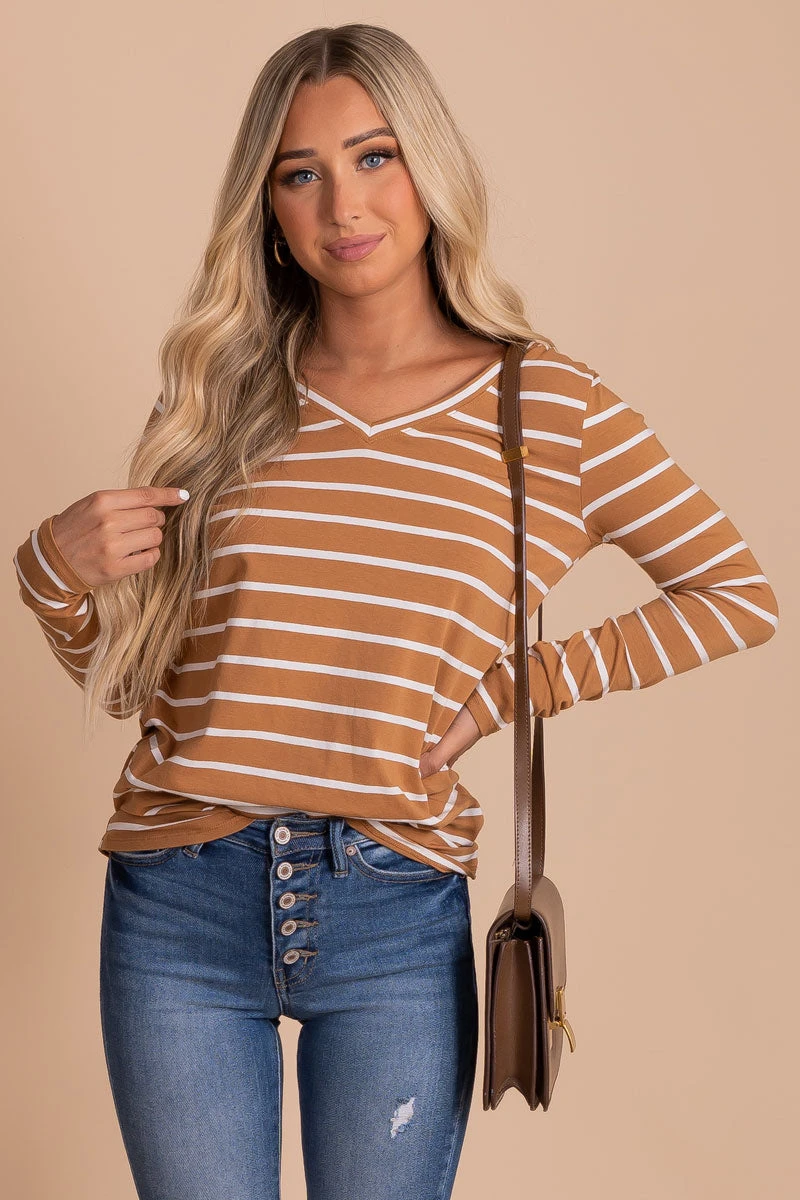 Everything You Need Burgundy Striped Top 3 Everything You Need Burgundy Striped Top
