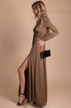 Inspire Me Long Sleeve Maxi Dress 32 Inspire Me Long Sleeve Maxi Dress -Outlet Bella Ella Boutique Store brown side 18728d22 670d 44e9 8f84 3cf86daf5841 5000x