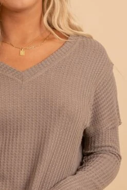 Anything Goes Oversized Sweater -Outlet Bella Ella Boutique Store browndetail 5000x