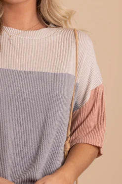 Casual Friday Ribbed Color Block Top -Outlet Bella Ella Boutique Store casualfridayribbedcolorblocktoplightbrowndetail 5000x