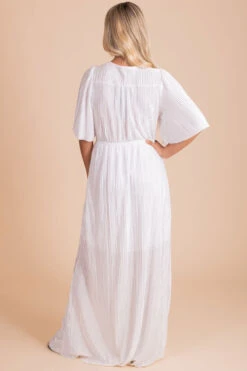 Clair De Lune Maxi Dress -Outlet Bella Ella Boutique Store clair de lune white back 5000x
