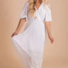 Clair De Lune Maxi Dress -Outlet Bella Ella Boutique Store clair de lune white front 5000x