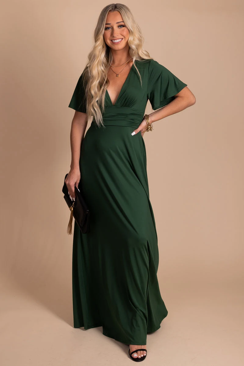 Dreamy Romance Flutter Sleeve Maxi Dress 3 Dreamy Romance Flutter Sleeve Maxi Dress