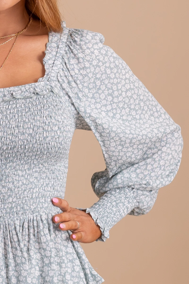 Desert Wildflower Smocked Long Sleeve Top 9 Desert Wildflower Smocked Long Sleeve Top - Image 7