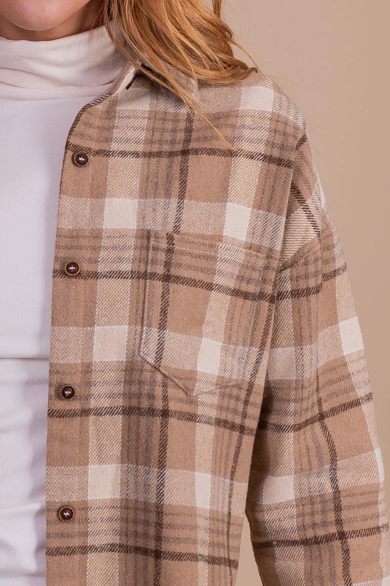 One With Nature Plaid Button Up Top 9 One With Nature Plaid Button Up Top - Image 7