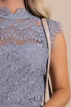 Isn't She Lovely Lace Mini Dress - Gray 9 Isn't She Lovely Lace Mini Dress - Gray -Outlet Bella Ella Boutique Store detail 3268a715 e737 4cfc abba c1969888a9b1 5000x