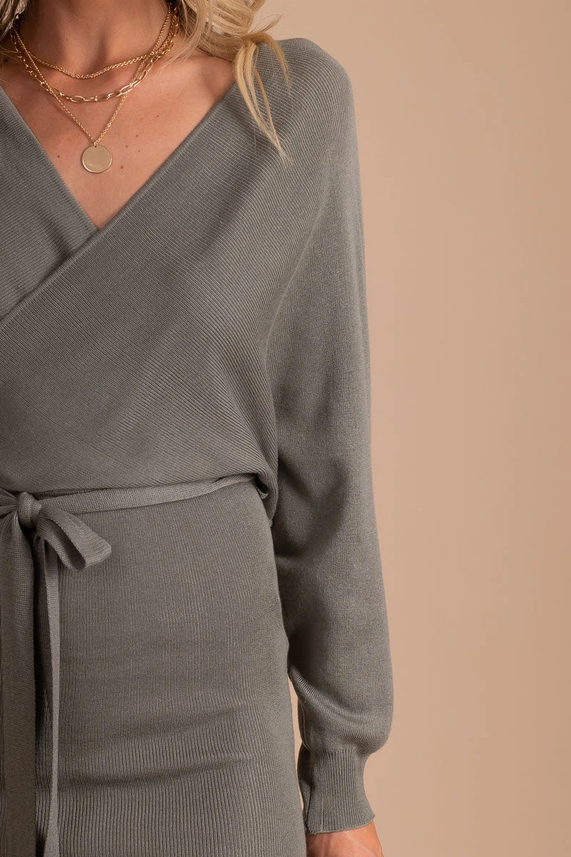 Keep In Touch Long Sleeve Wrap Dress 5 Keep In Touch Long Sleeve Wrap Dress - Image 3