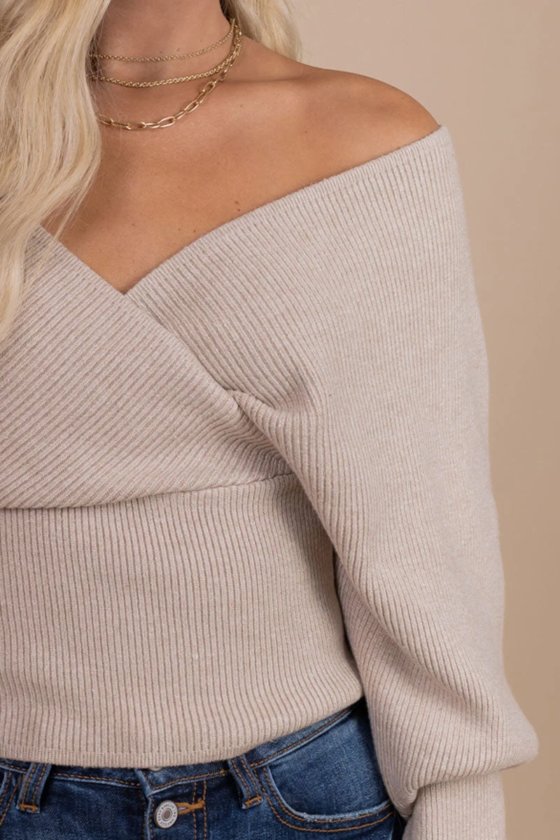 Fall Fondness Long Sleeve Wrap Sweater 8 Fall Fondness Long Sleeve Wrap Sweater - Image 6