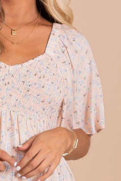 Flower Fields Smocked Maxi Dress - Pink -Outlet Bella Ella Boutique Store detail b68213e9 b2b8 483a 8374 f0d639ebbc9e 5000x