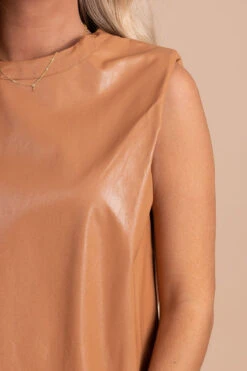 Be Fearless Faux Leather Mini Dress - Light Brown 9 Be Fearless Faux Leather Mini Dress - Light Brown -Outlet Bella Ella Boutique Store detail dd3cf802 854c 425f ae71 8947e963ca4d 5000x