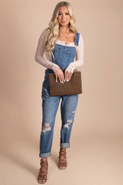 Our Last Summer Denim Overalls - Blue
