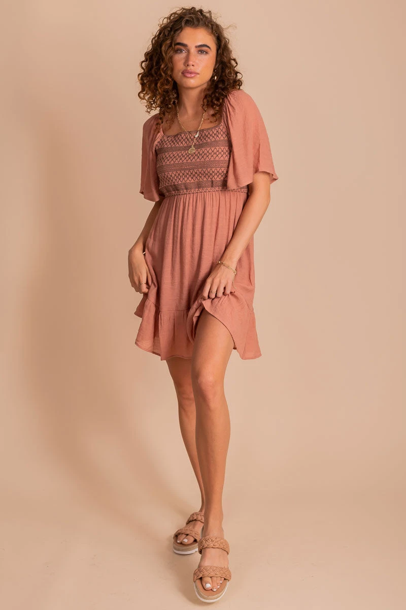 Sunset Dream Mini Dress - Pink 7 Sunset Dream Mini Dress - Pink - Image 5