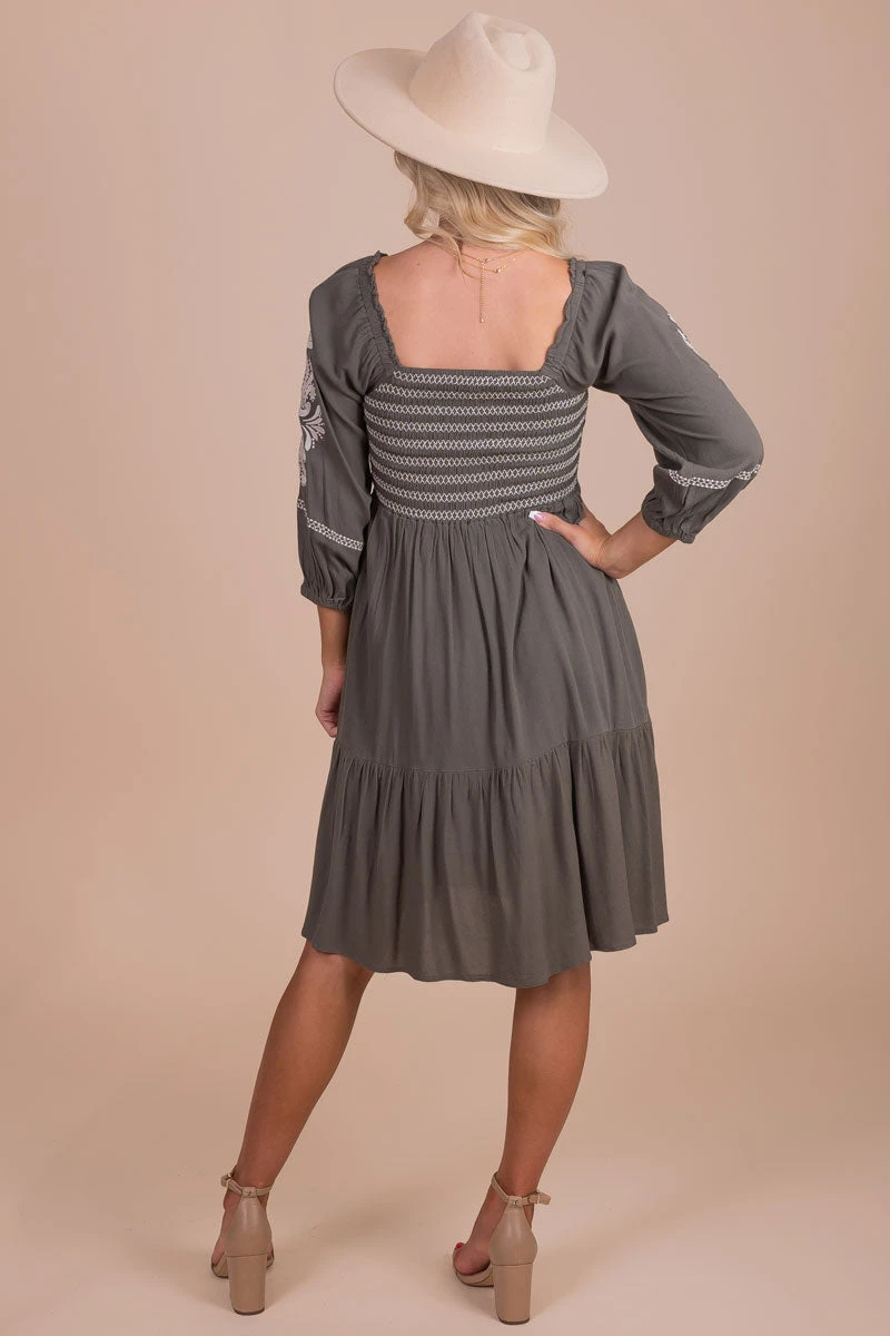 Take A Chance On Me Embroidered Midi Dress 6 Take A Chance On Me Embroidered Midi Dress - Image 4